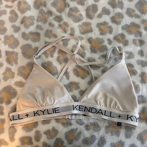 Kendall & Kylie White Bikini Top